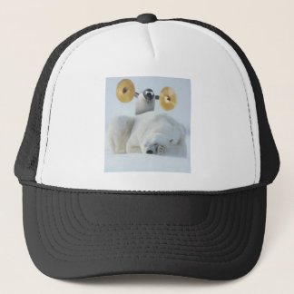 Casquette Pingouin mignon et ours blanc avec des cymbales