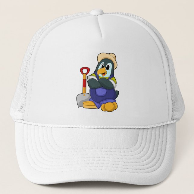 Casquette Pingouin paysan avec merle (Devant)