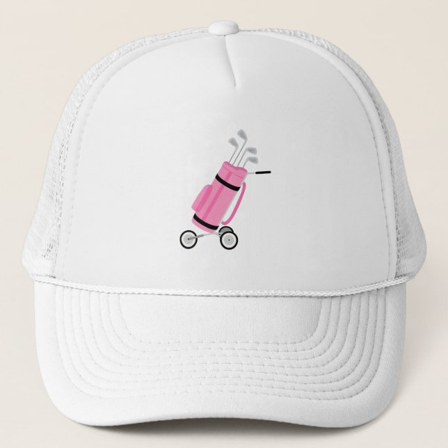 Casquette Pink Golf Caddy (Devant)