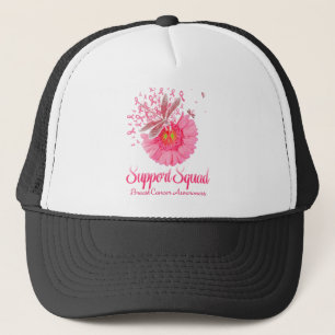 Casquette Pink Ribbon Dragonfly Sunflower Warrior Support