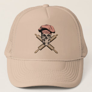 Casquette Pins à bascule et à rouleaux : rose