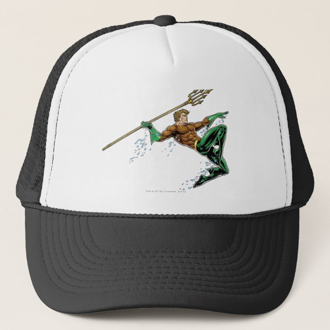 Casquette Pique-nique Aquaman avec Spear (Devant)