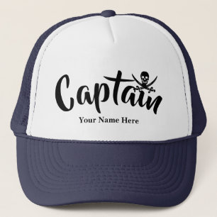 Casquette Pirate capittains jolly roger crâne