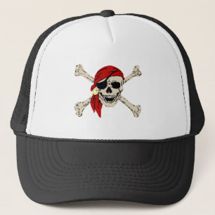 Casquette Pirate crâne et os