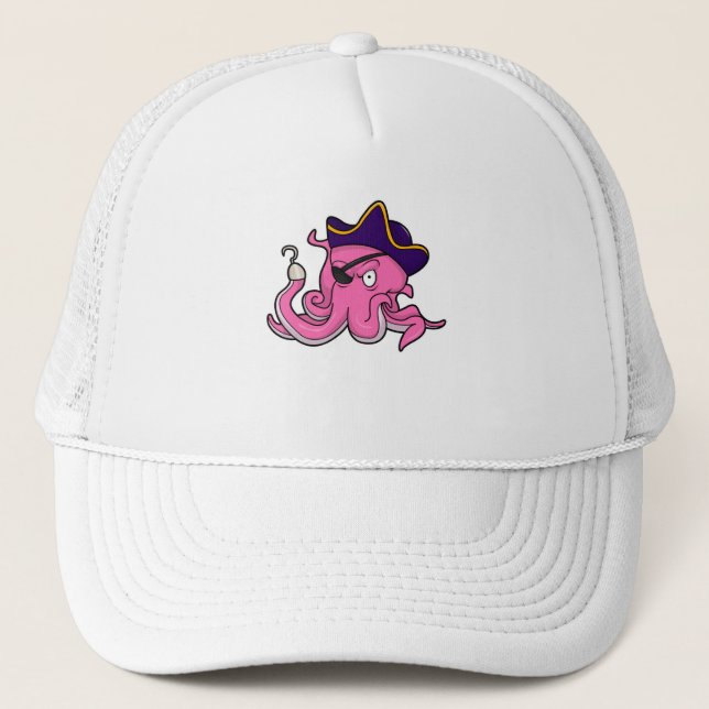 Casquette Pirate d'octopus à la main tendue (Devant)