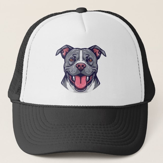 Casquette Pit Bull Graphic Art -Bully Breed Dogs- Dog Lover (Devant)