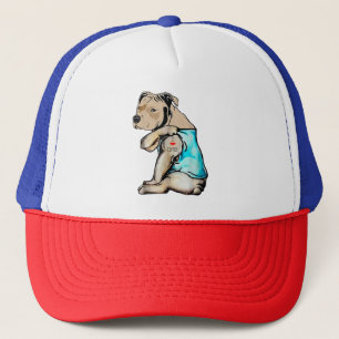 Casquette Pitbull Chien I Love Papa Tattoo drôle Famille
