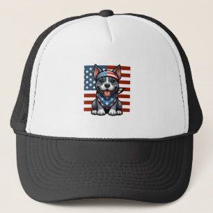 Casquette Pitbull Patriotique Drapeau Américain 4 Juillet BB