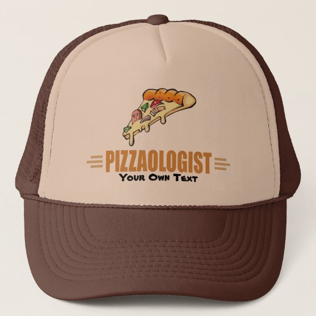 Casquette Pizza drôle (Devant)