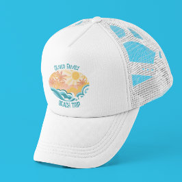 Casquette Plage Cute Trier Ocean Waves Surfer