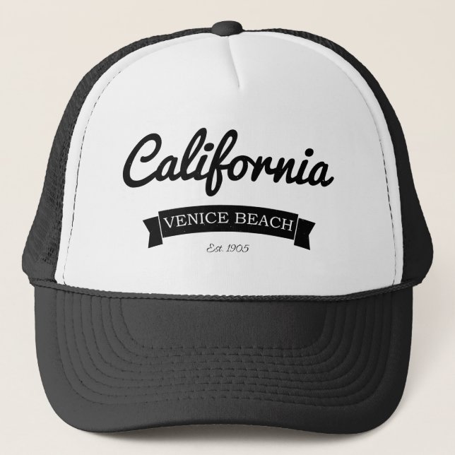Casquette Plage de la Californie affligée par cru Venise (Devant)