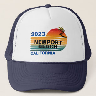 Casquette PLAGE DE NEWPORT RETRO PERSONNALISÉE vintage CALIF