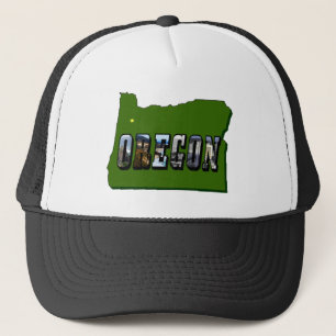 Casquette Plan de l'Oregon - Plan et texte de l'image
