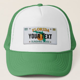 Casquette Plaque de licence Florida (sur mesure)