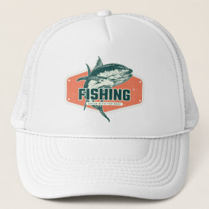 Casquette Plaque de pêche orange brûlée