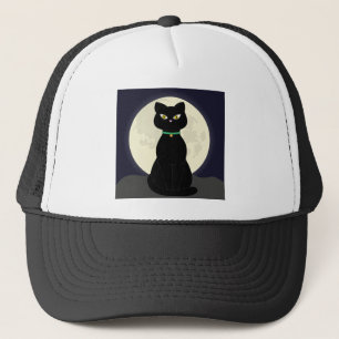 Casquette Pleine lune Chat Lune de nuit Halloween Animal Mag