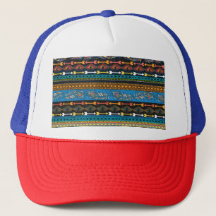 Casquette Plumes ethniques : Broderie Boho Chic