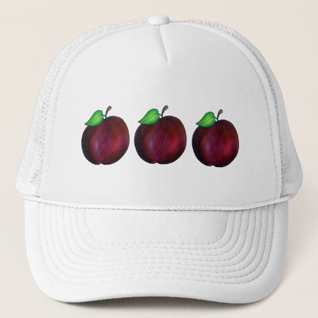 Casquette Plums Ried Été Purple Plum Fruit Imprimer (Devant)