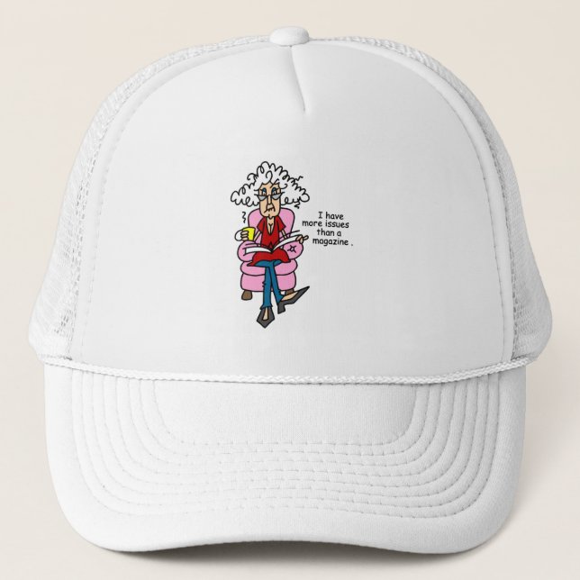 Casquette Plus de numéros qu'un Humour de magazine (Devant)