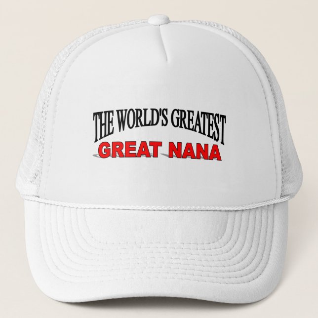 Casquette Plus grande grande Nana du monde (Devant)