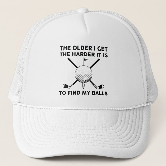 Casquette Plus J'Ai De Difficulté À Trouver Mes Boules (Devant)