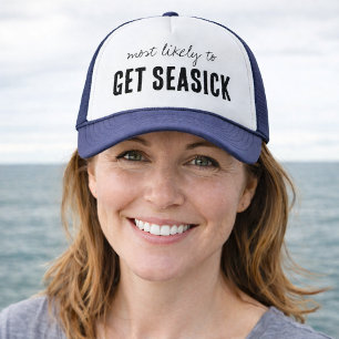 Casquette Plus susceptible au mal de mer T-shirt drôle de cr