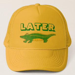 Casquette Plus tard Gator Green Alligator Crocodile Crocodil