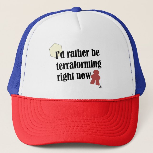 Casquette Plutôt être Terraformant Gamer Slogan (Devant)