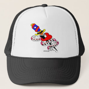 Casquette Poignard par la mort de coeur avant tatouage de