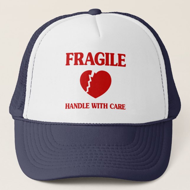 Casquette Poignée Cardiaque Fragile Avec Soin (Devant)