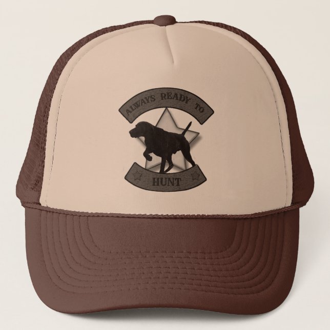 Casquette Pointeur allemand à cheveux courts prêt à chasser  (Devant)