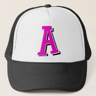 Casquette pointillé de camionneur de "A"