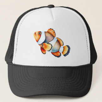 Casquette poisson clown avec des rayures orange