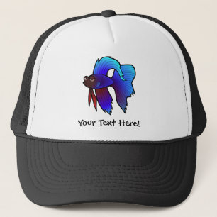 Casquette Poisson combattant cartoon / Poisson combattant si