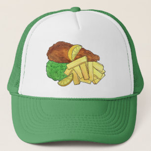 Casquette Poisson et chips Pois British Pub Restaurant Resta