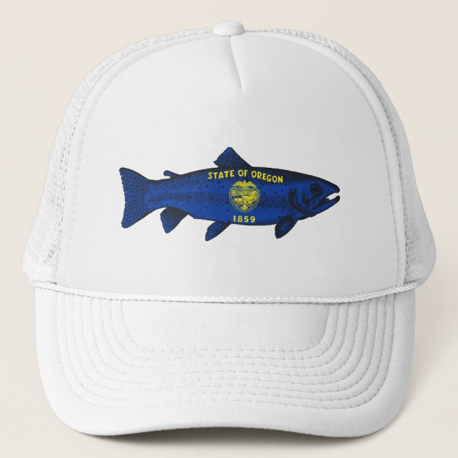 Casquette Poisson truite de l'Oregon (Devant)