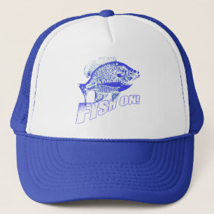 Casquette Poissons de poisson de soleil sur le bleu