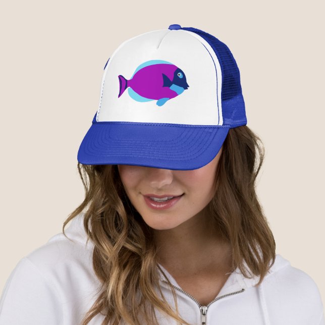 Casquette Poissons tropicaux colorés (En situation)