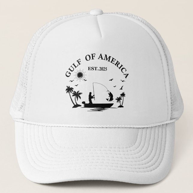 Casquette Pôle de pêche du golfe d'Amérique patriotique amér (Devant)