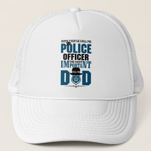 Casquette Police papa | Application de la loi | FÊTE DES PÈR (Devant)