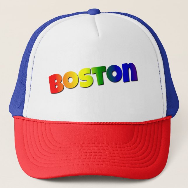Casquette Police Rainbow Boston (Devant)