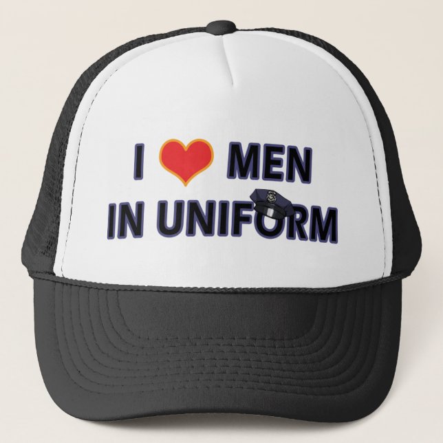 CASQUETTE POLICIERS DANS L'UNIFORME (Devant)