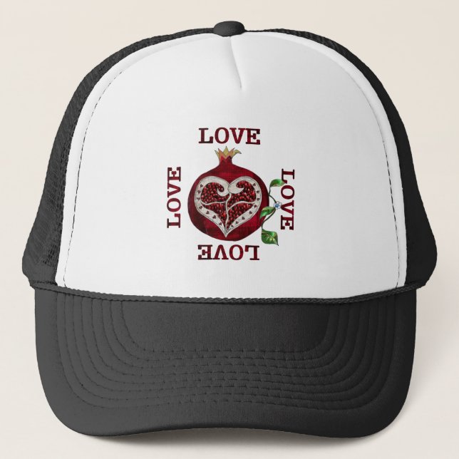 Casquette Pomegranate Heart LOVE Valentine (Devant)