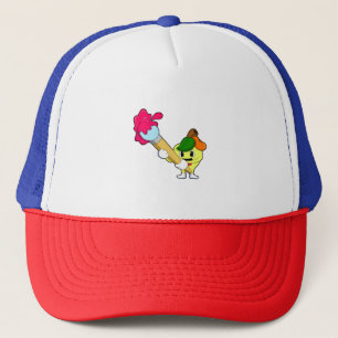 Casquette Pomme comme Peintre avec pinceau
