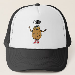 Casquette Pomme de terre drôle appelée Chip Cartoon