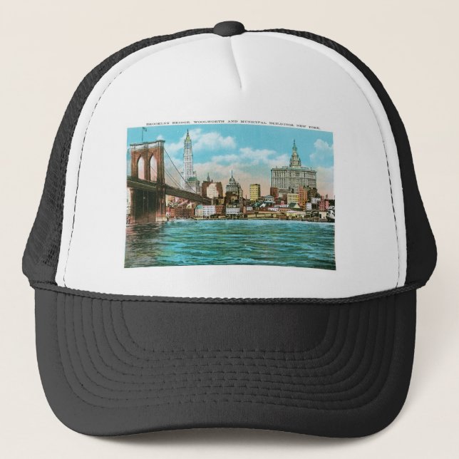 Casquette Pont de Brooklyn, Woolworth et Municipal… (Devant)