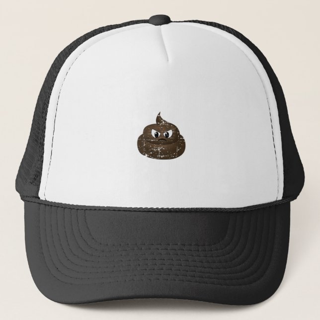 Casquette Poop de dessin en colère (Devant)