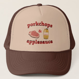 Casquette porkchops et compote de pommes