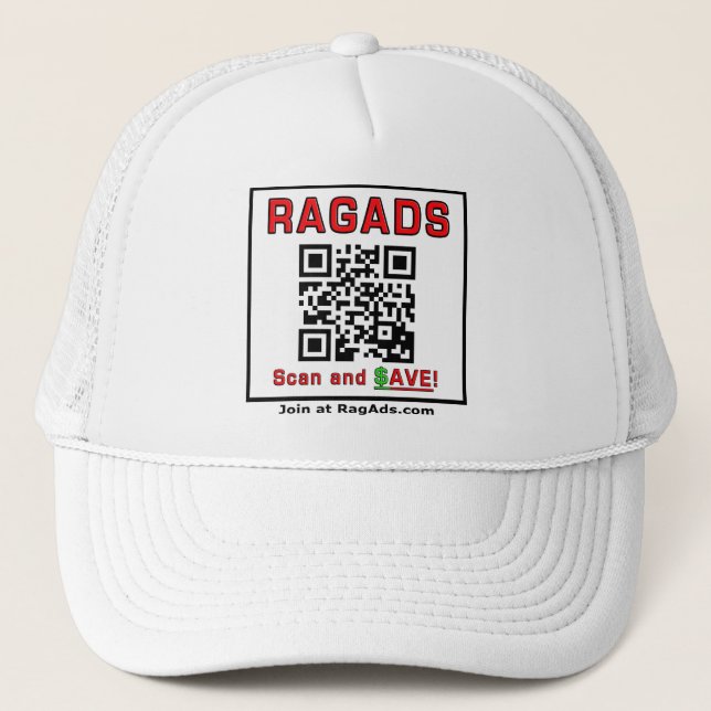Casquette Portez des annonces de sacs et recevez PAYÉ! (Devant)