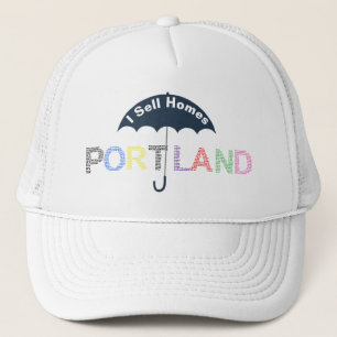 Casquette Portland Real Estate Homes White Baseball Casquett